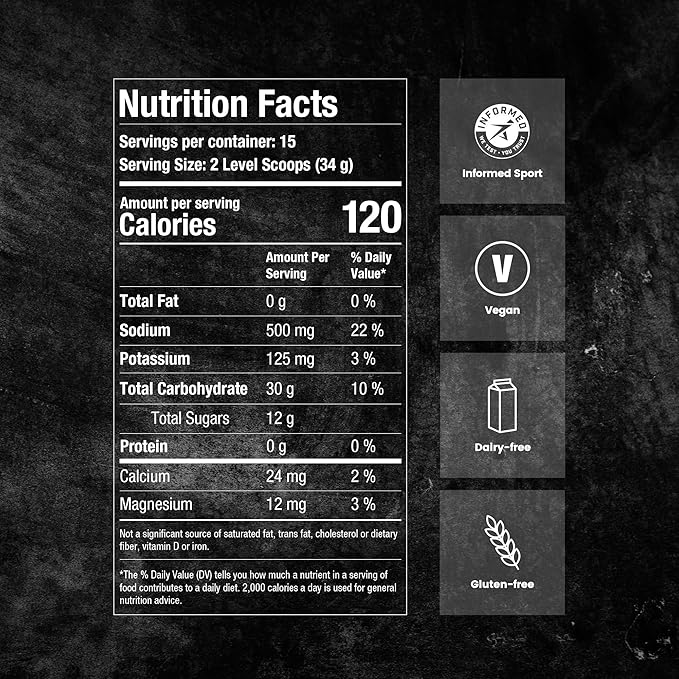 Precision Fuel PF 60 Carb & Electrolyte Drink Mix Powder for Hydration & Energy - Endurance Sports Nutrition, Vegan, Hypotonic - 60g Carb, 1000mg Sodium per Litre - Mild Citrus Flavor