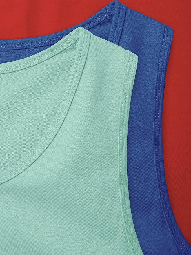 Hat and Beyond Mens Tank Top Soft Performance Boxing Gym Shirts Plain Muscle Tee