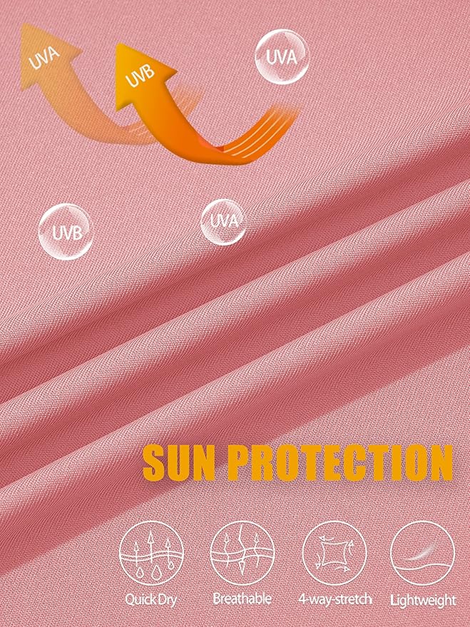 MAGCOMSEN Men's Hooded UPF 50+ Sun Protection T Shirts Long Sleeve Athletic Fishing Shirts Rash Guards