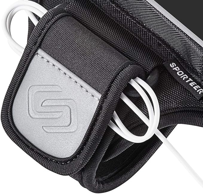 Sporteer Velocity V7 Running Armband - Compatible with iPhone 17, 17 Pro, 16, 16 Pro, 15, 15 Pro, 14, 14 Pro, Galaxy S25, S24, S23, S22 5G, Google Pixel, and Many More Mobile Phones - Fits Cases