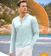 COOFANDY Men Full Zip UPF 50 Sun Protection Hoodie Jacket Long Sleeve Lightweight Breathable UV Shirts with Pockets