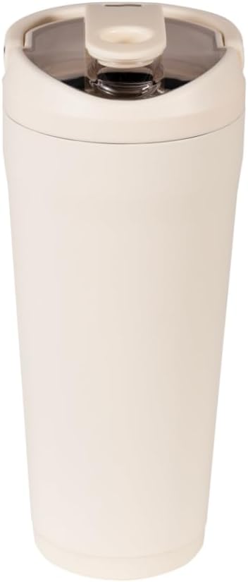 HydroJug 24 oz New Stainless Steel Shaker – Insulated, Leakproof, BPA-Free with Silent Mixing Grate – No Clumps, No Noise – Premium Shaker for Fitness, Sports & Everyday Use, Cream