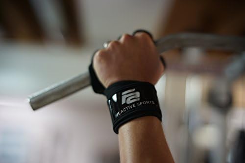Fit Active Sports Gripper Weight Lifting Gloves with Wrist Wraps - Extra Grip & Padding for Lifting, Gym Workout, Cross Training Fitness, & Weightlifting. for Men & Women. No Calluses