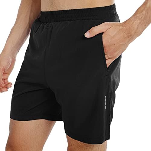 Men's Running Shorts 6" Quick Dry Gym Athletic Workout Shorts for Men with Pockets