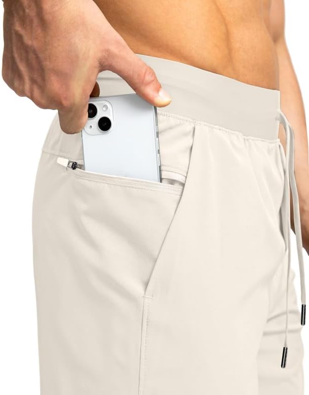 Men's Running Shorts with Zipper Pockets 9 Inch/ 7 Inch / 5 Inch Lightweight Quick Dry Gym Workout Athletic Shorts for Men