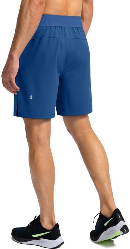 Men's Running Shorts with Zipper Pockets 9 Inch/ 7 Inch / 5 Inch Lightweight Quick Dry Gym Workout Athletic Shorts for Men