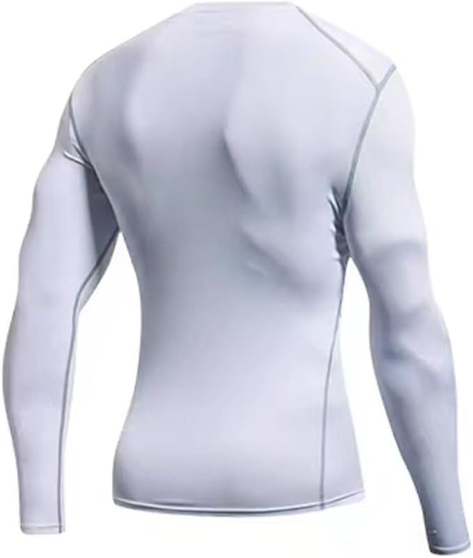 Men's Soft Slim Long Sleeve Dry-Fit Compression Gym Trainning Shirt