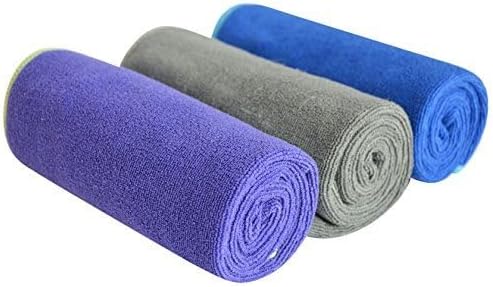 SINLAND Microfiber Gym Towels Sports Fitness Workout Sweat Towel Super Soft and Absorbent 3 Pack 16 Inch X 32 Inch