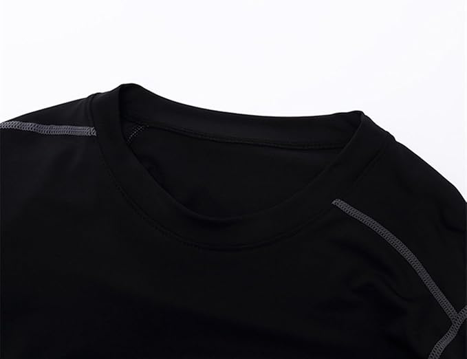 Men's Soft Slim Long Sleeve Dry-Fit Compression Gym Trainning Shirt