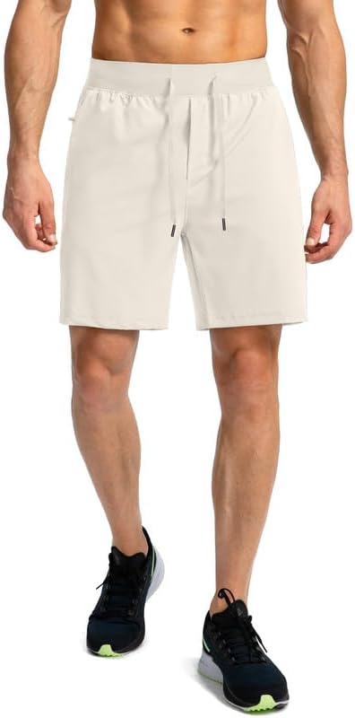 Men's Running Shorts with Zipper Pockets 9 Inch/ 7 Inch / 5 Inch Lightweight Quick Dry Gym Workout Athletic Shorts for Men