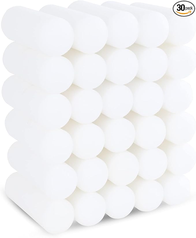 Mister Rui Foam Paint Roller, 30 Pack, 4 Inch Small Paint Roller, High Density Foam, Double Rounded Design Mini Paint Roller, for Home Painting and Decorating