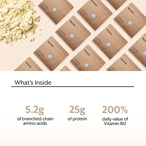 ProMix Nutrition Plant-Based Vegan Protein Powder, Unflavored - Pea Protein & Vitamin B-12 - ­Post Workout Fitness & Nutrition Shakes, Smoothies, Baking & Cooking Recipes - 5 Pound (Pack of 2)