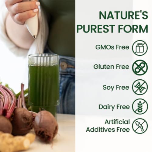 Superfood Reds & Greens Powder - 11.64 oz, Prebiotics & Probiotics for Digestive Health, Super Greens Powder with Ashwagandha for Gut Health, Immunity, Antioxidants, Vegan, Non-GMO