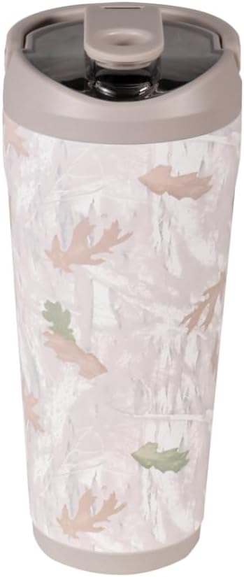 HydroJug 24 oz New Stainless Steel Shaker – Insulated, Leakproof, BPA-Free with Silent Mixing Grate – No Clumps, No Noise – Premium Shaker for Fitness, Sports & Everyday Use, Camo