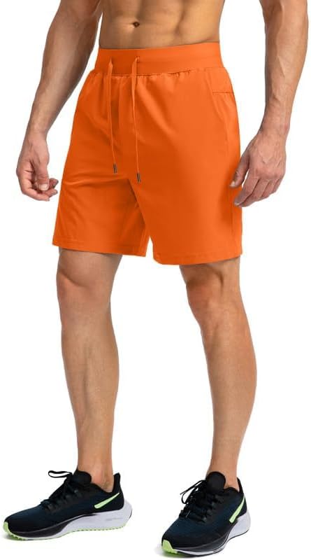 Men's Running Shorts with Zipper Pockets 9 Inch/ 7 Inch / 5 Inch Lightweight Quick Dry Gym Workout Athletic Shorts for Men