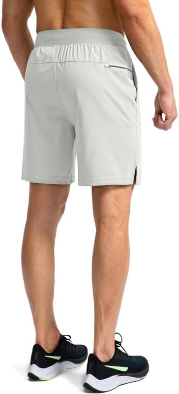 Men's Running Shorts with Zipper Pockets 9 Inch/ 7 Inch / 5 Inch Lightweight Quick Dry Gym Workout Athletic Shorts for Men