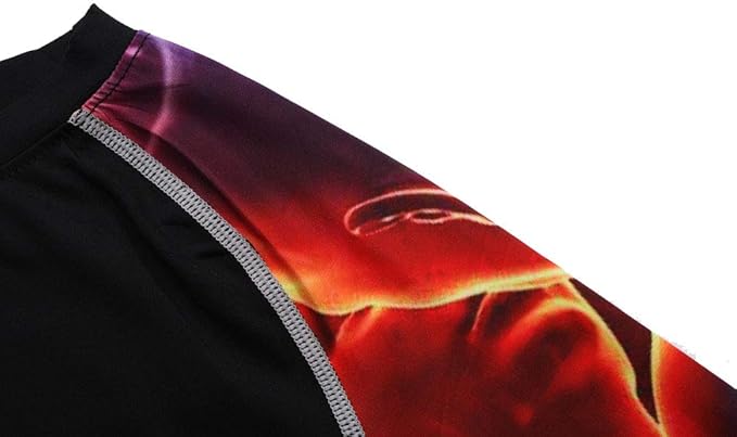 Men's Soft Fit Long Sleeve Workout Rashguard Cool Dry Compression Fitness Shirt