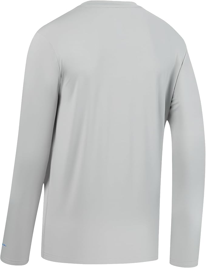 Men’s UPF 50+ Long Sleeve Performance T-Shirts Permanent UV Protective Quick Dry for Everyday Hiking Fishing Beach