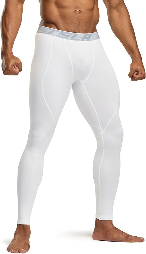 TSLA Men's Thermal Compression Pants, Athletic Sports Leggings & Running Tights, Wintergear Base Layer Bottoms