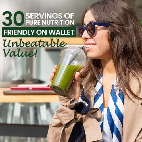 Superfood Reds & Greens Powder - 11.64 oz, Prebiotics & Probiotics for Digestive Health, Super Greens Powder with Ashwagandha for Gut Health, Immunity, Antioxidants, Vegan, Non-GMO