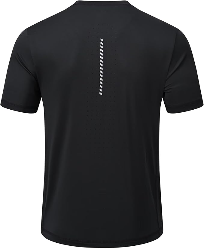 Yundobop Men's Athletic Workout T-Shirt Breathable Short Sleeve UPF 50+ Running Tee