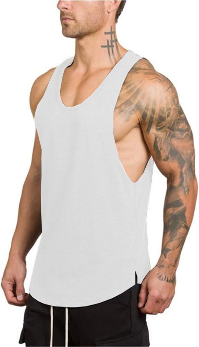 Muscle Killer Men's Muscle Gym Workout Stringer Tank Tops Bodybuilding Fitness T-Shirts 1/2/3 Pack