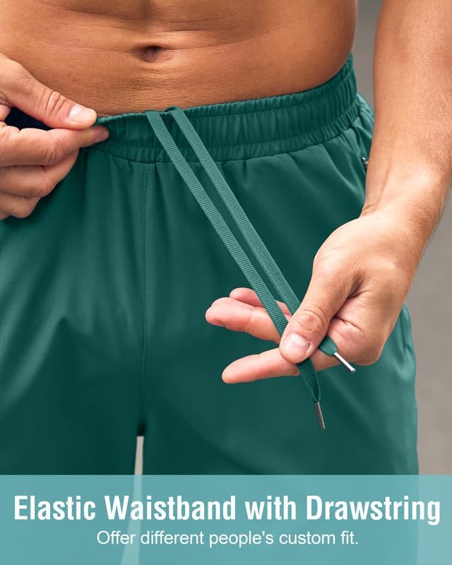 G Gradual Men's Athletic Running Shorts with Zipper Pockets Quick Dry 7"/ 5"/ 9" Workout Gym Shorts for Basketball Hiking