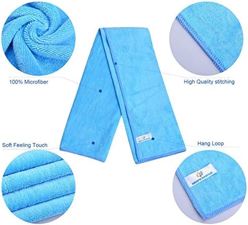 HOPESHIN Gyms Yoga Towels - Absorbent Microfiber Workout Towels for Men & Women, Soft, Fast Drying 3 Pack, 16x32 Inch