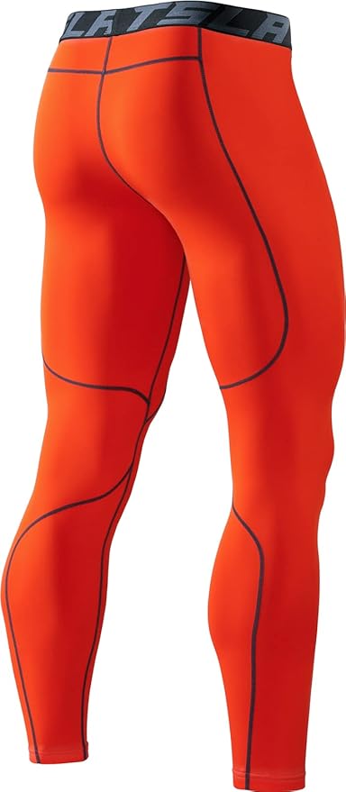 TSLA Men's Thermal Compression Pants, Athletic Sports Leggings & Running Tights, Wintergear Base Layer Bottoms