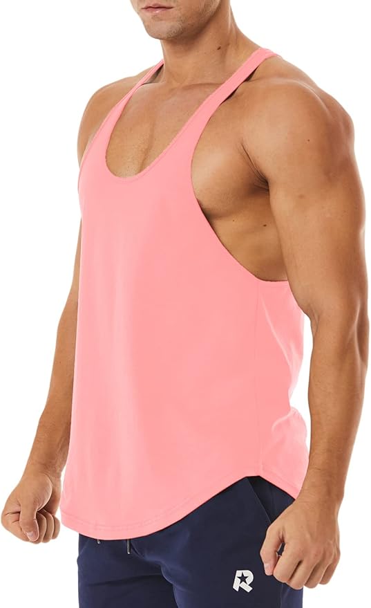 Men's Workout Quick Dry Soft Gym Bodybuilding Stringer Tank Tops