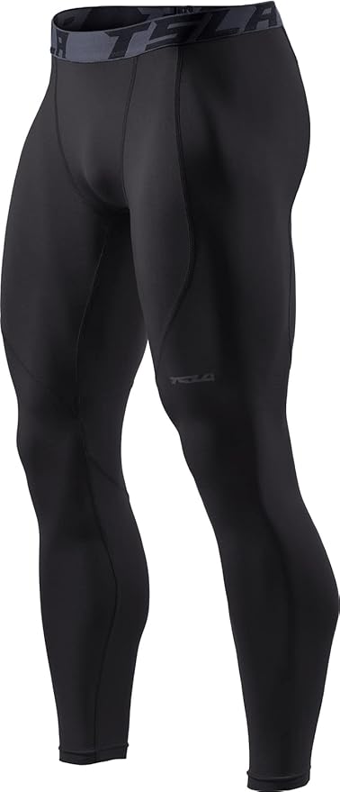 TSLA Men's Thermal Compression Pants, Athletic Sports Leggings & Running Tights, Wintergear Base Layer Bottoms