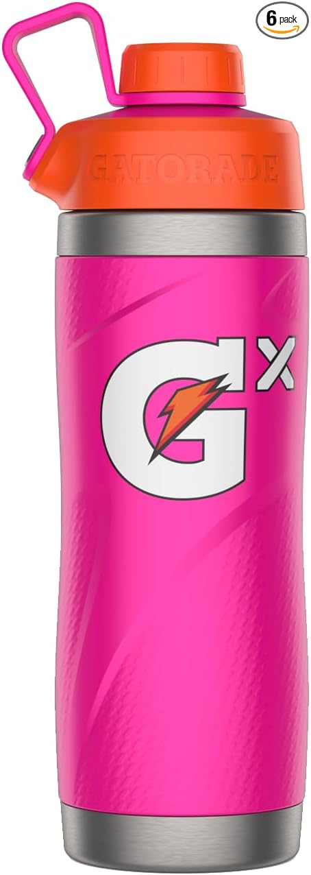 Gatorade Gx Stainless Steel Bottle, 32oz (Pack of 6)