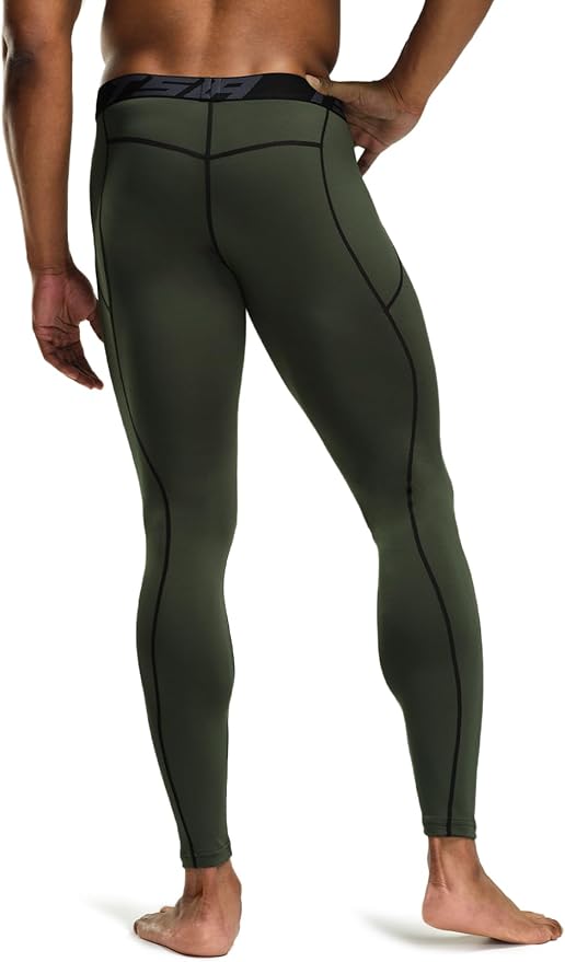 TSLA Men's Thermal Compression Pants, Athletic Sports Leggings & Running Tights, Wintergear Base Layer Bottoms
