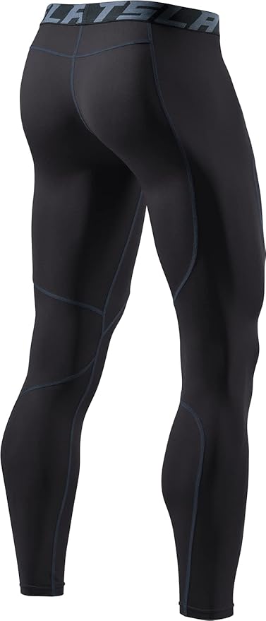 TSLA Men's Thermal Compression Pants, Athletic Sports Leggings & Running Tights, Wintergear Base Layer Bottoms