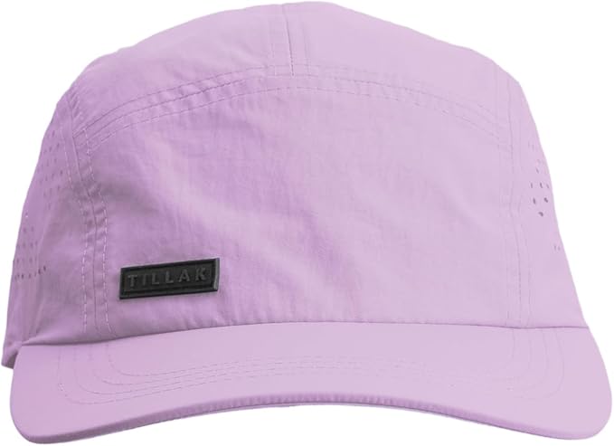 Tillak Vista Hat, Lightweight Nylon 5 Panel Cap with Snap Closure and Laser-Cut Ventilation