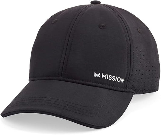 MISSION Cooling Vented Performance Hat Unisex One Size Cap for Workouts, Golf & Running, Sweat & Water Activated Technology