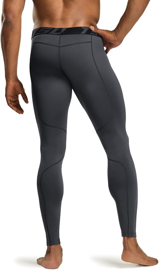 TSLA Men's Thermal Compression Pants, Athletic Sports Leggings & Running Tights, Wintergear Base Layer Bottoms