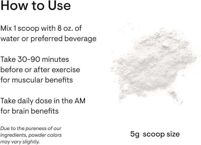 THORNE Creatine - Micronized Creatine Monohydrate Powder - Support for Muscles & Cognitive Function* - for Women & Men - Unflavored - NSF Certified for Sport - 5 g per Serving - 90 Servings