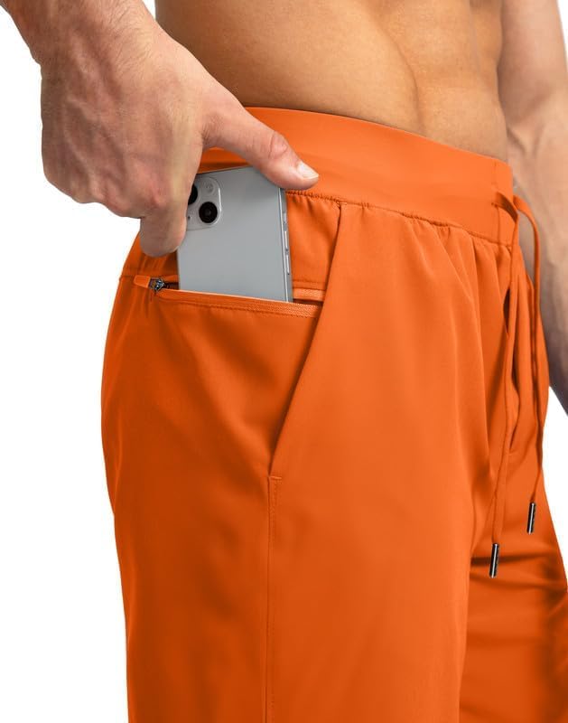 Men's Running Shorts with Zipper Pockets 9 Inch/ 7 Inch / 5 Inch Lightweight Quick Dry Gym Workout Athletic Shorts for Men