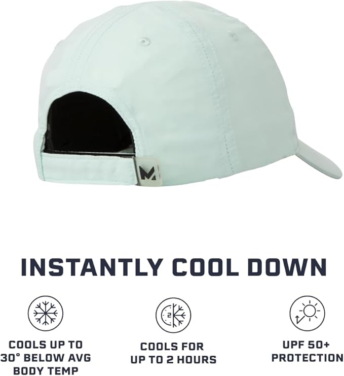 MISSION Cooling UPF Performance Hat - Unisex One Size Cap for Workouts, Golf & Running - Sweat & Water Activated Technology