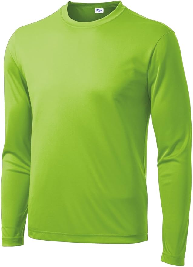 Men's Long Sleeve Moisture Wicking Athletic Shirts, Dry Fit Long Sleeve UV Protection Shirts Men for Workout, Running, Hiking