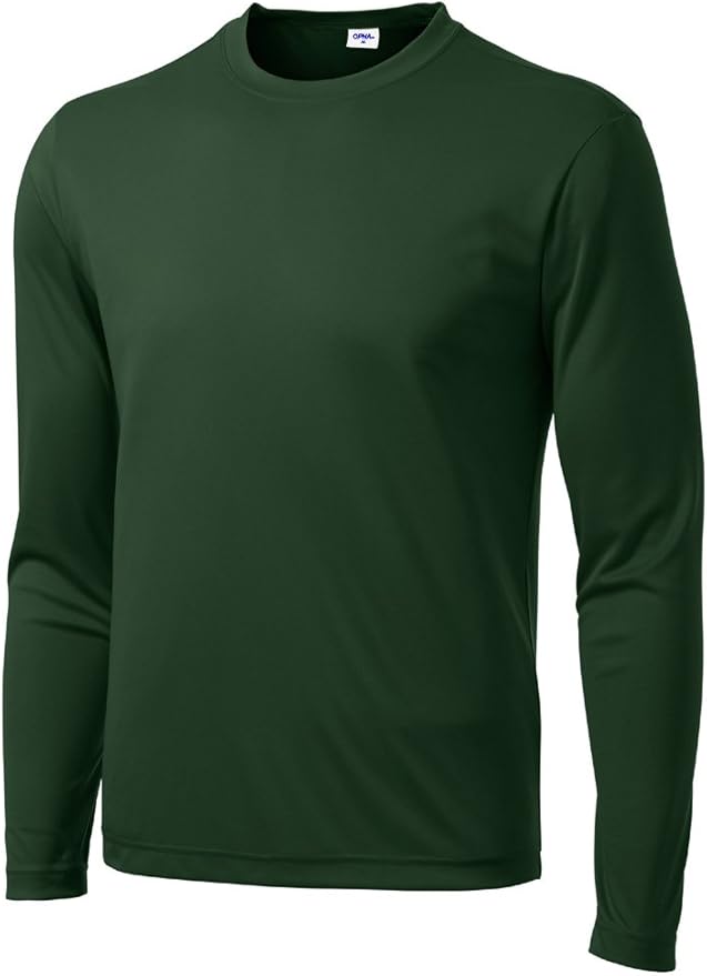 Men's Long Sleeve Moisture Wicking Athletic Shirts, Dry Fit Long Sleeve UV Protection Shirts Men for Workout, Running, Hiking