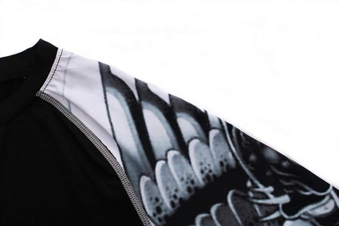 Men's Soft Fit Long Sleeve Workout Rashguard Cool Dry Compression Fitness Shirt