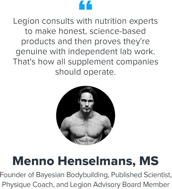 LEGION Whey+ Protein Whey Isolate from Grass Fed Cows - Whey Protein Isolate Powder Low Calorie, Non-GMO, Sugar Free, Lactose and Gluten Free, All Natural Protein Powder for Men & Women, 30 Servings