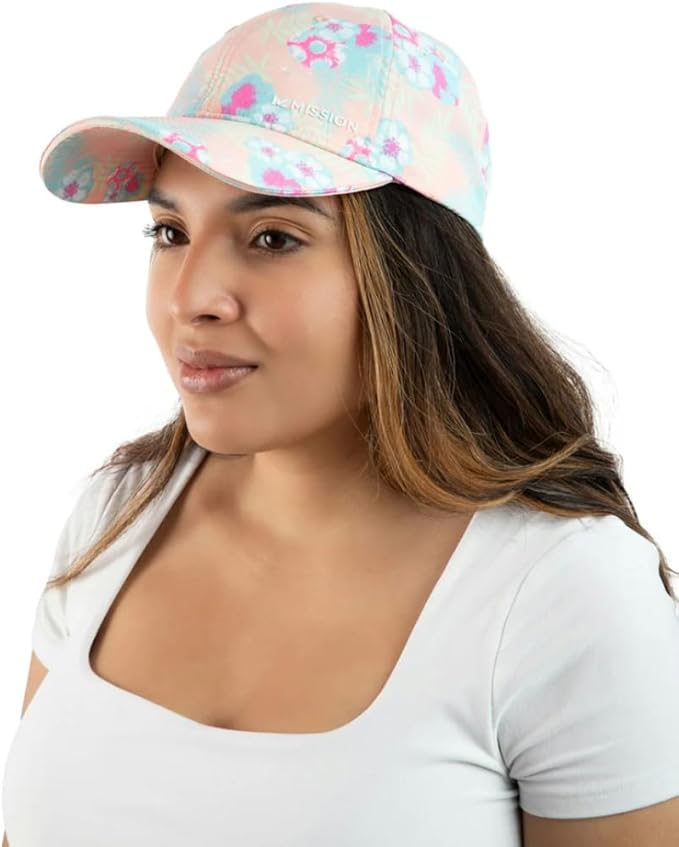 MISSION Cooling UPF Performance Hat - Unisex One Size Cap for Workouts, Golf & Running - Sweat & Water Activated Technology