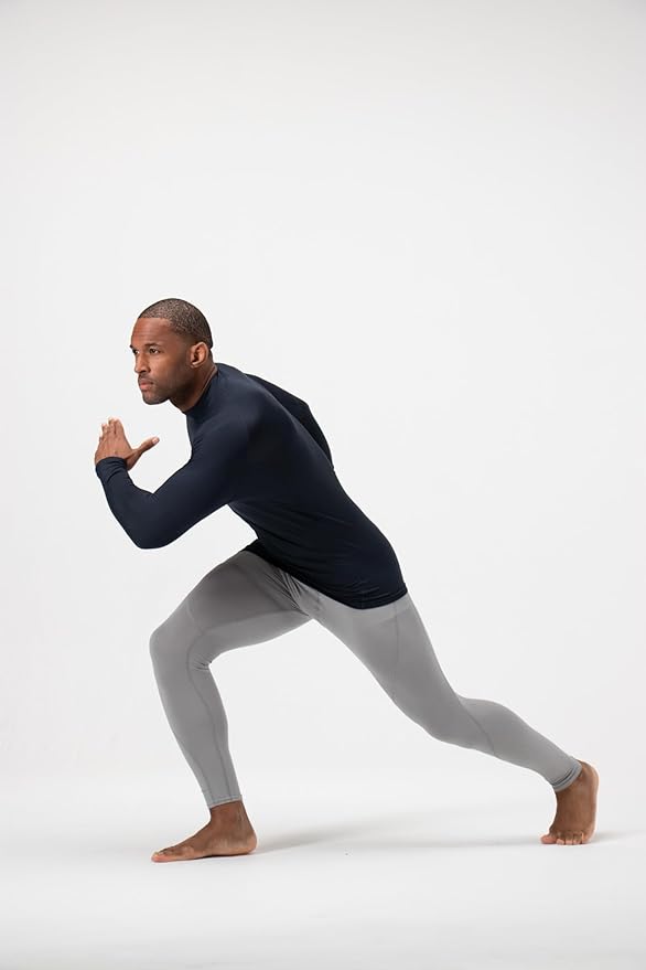 DEVOPS 2 Pack Men's Thermal Long Sleeve Compression Shirts