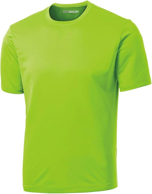 DRIEQUIP Men's Big & Tall Short Sleeve Moisture Wicking Athletic T-Shirts