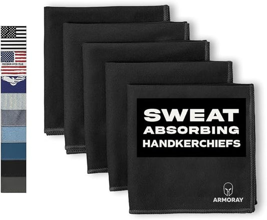 ARMORAY Sweat Absorbing Towel Handkerchief – Quick-Dry Microfiber Gym Towels for Face, Hands & Body – Workout Towel for Men, Sport Rag, Perfect for Tennis, Pickleball & Sauna Use by Women