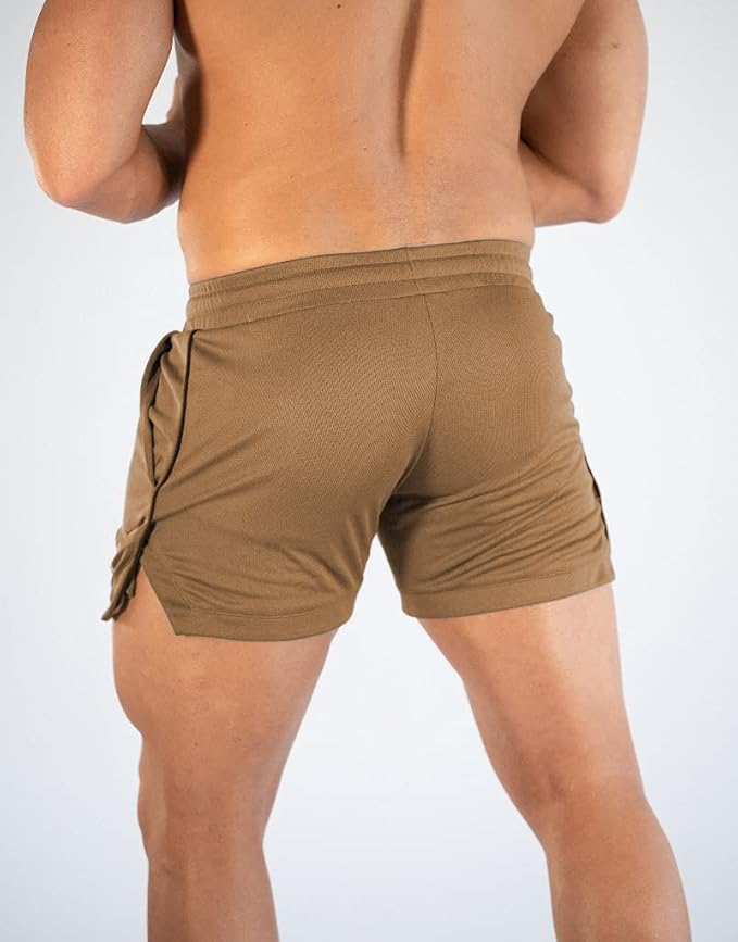 FLYFIREFLY Men's Gym Workout Shorts Running Lightweight Athletic Short Pants Bodybuilding Training