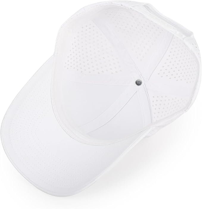 Quick Dry Baseball Cap Curved Brim Snapback Hat Laser Cut Mesh Ball Cap Golf Ball Cap for Men Women